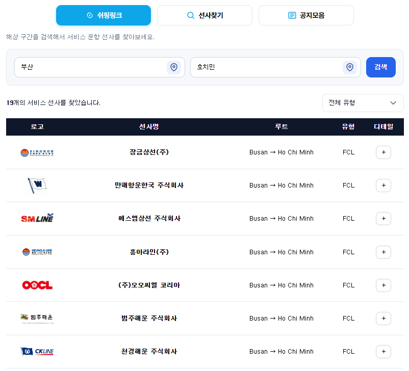 쉬핑링크 제공 기능 시각 자료